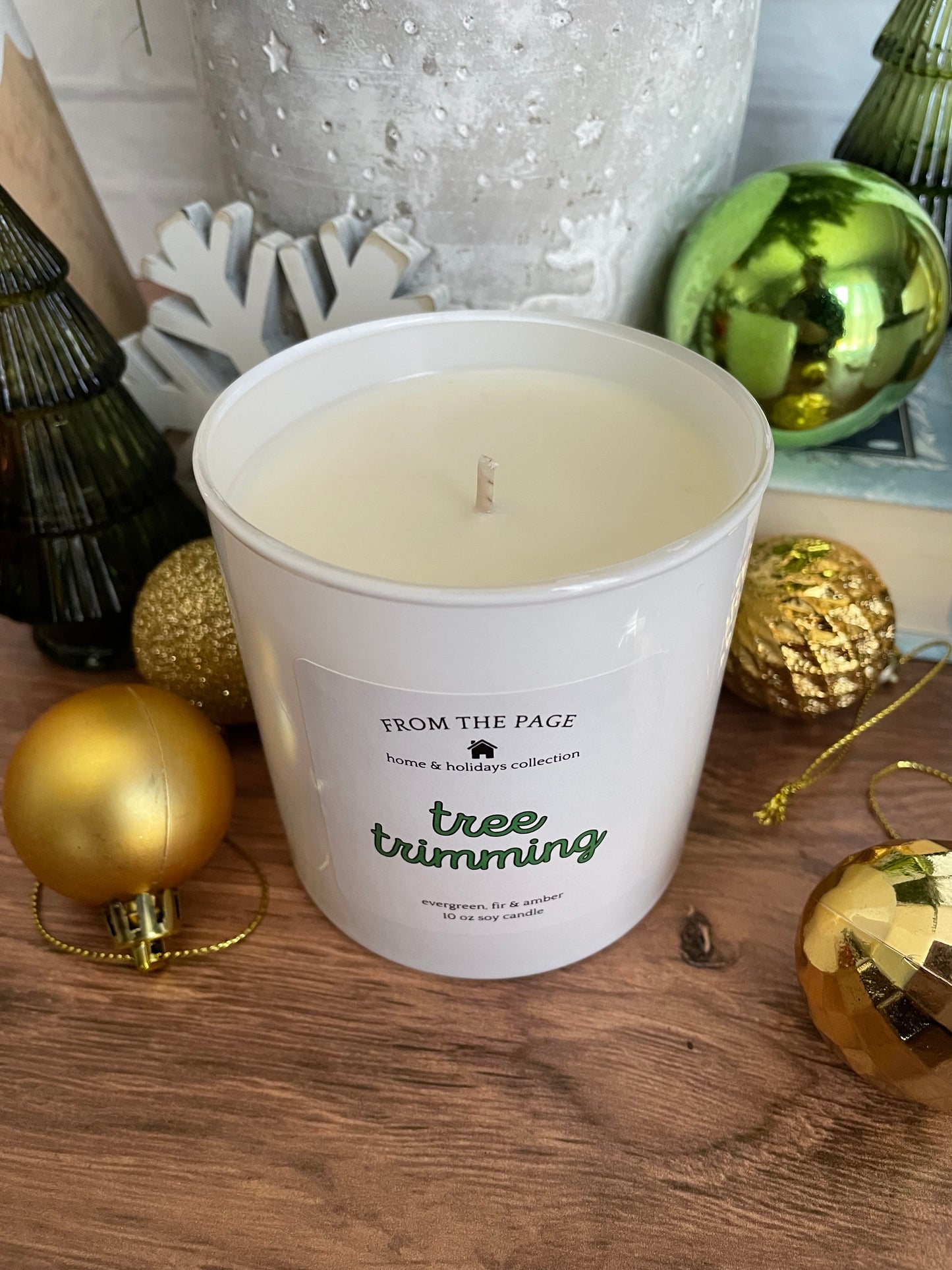 Tree Trimming | 10 oz candle (evergreen, fir & amber)
