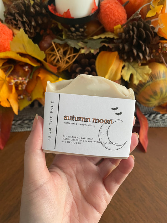 Autumn Moon | Book Inspired Bar Soap | Pumpkin & Sandalwood