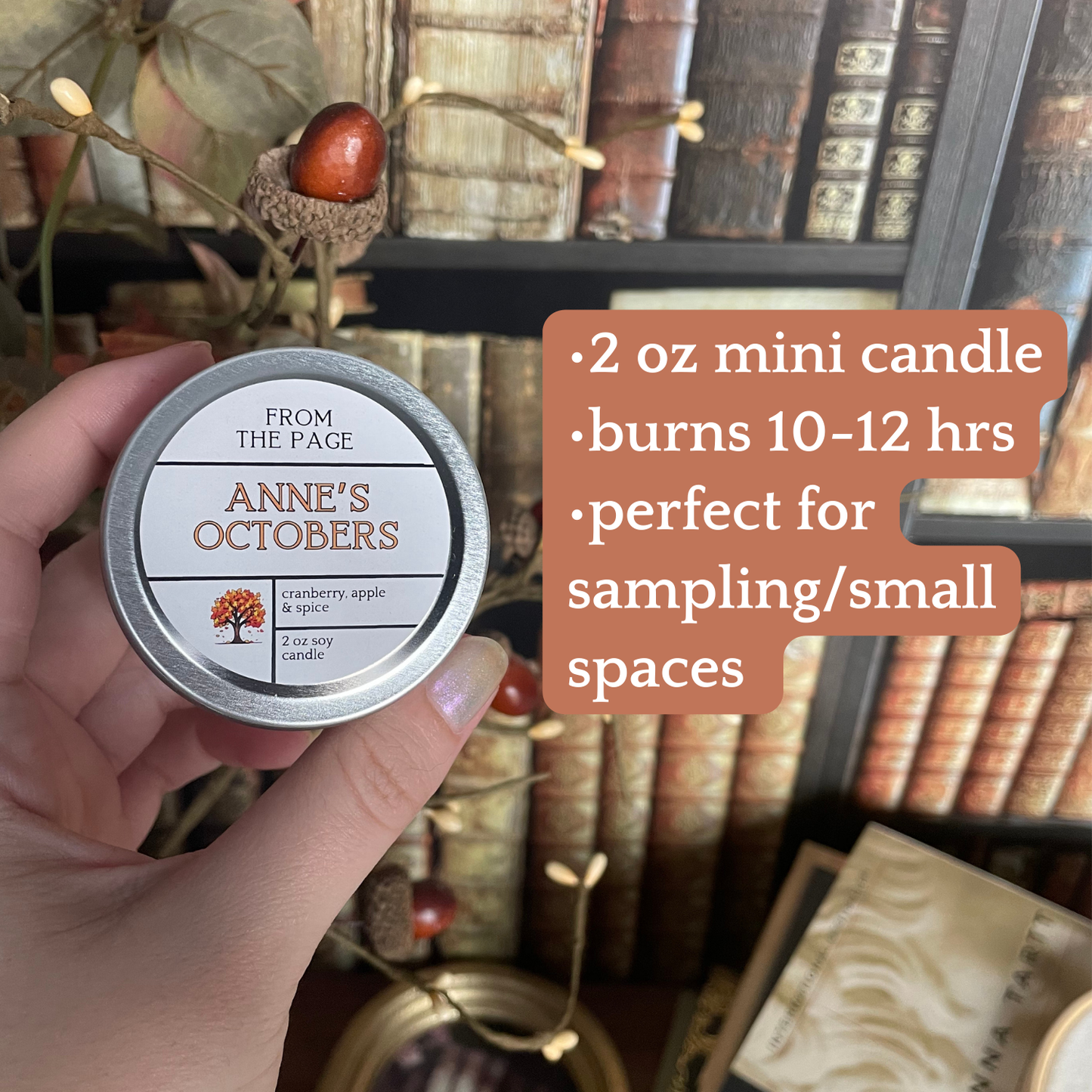 Fall Sampler Candle - Pick One - 2 oz mini candle