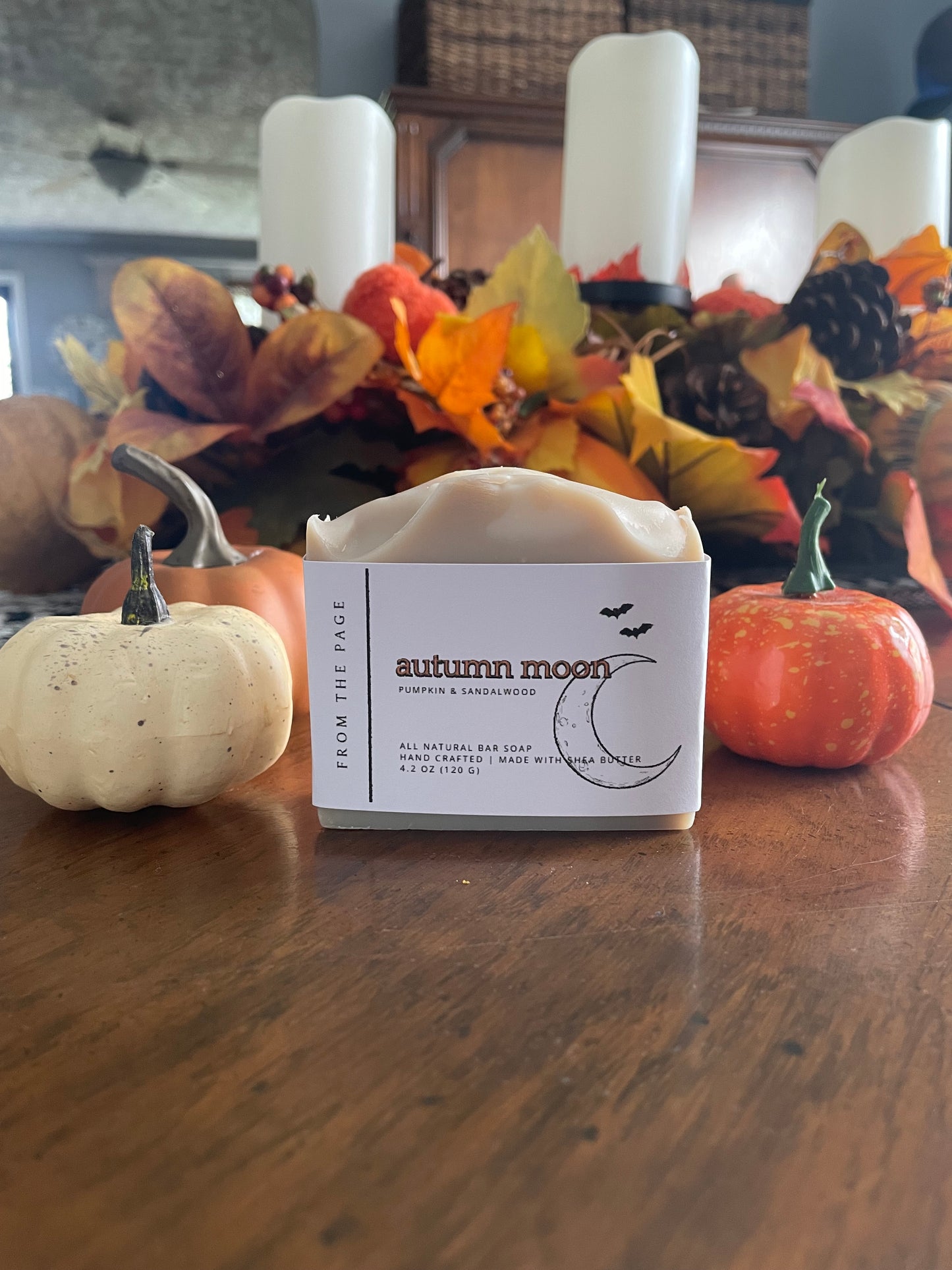 Autumn Moon | Book Inspired Bar Soap | Pumpkin & Sandalwood
