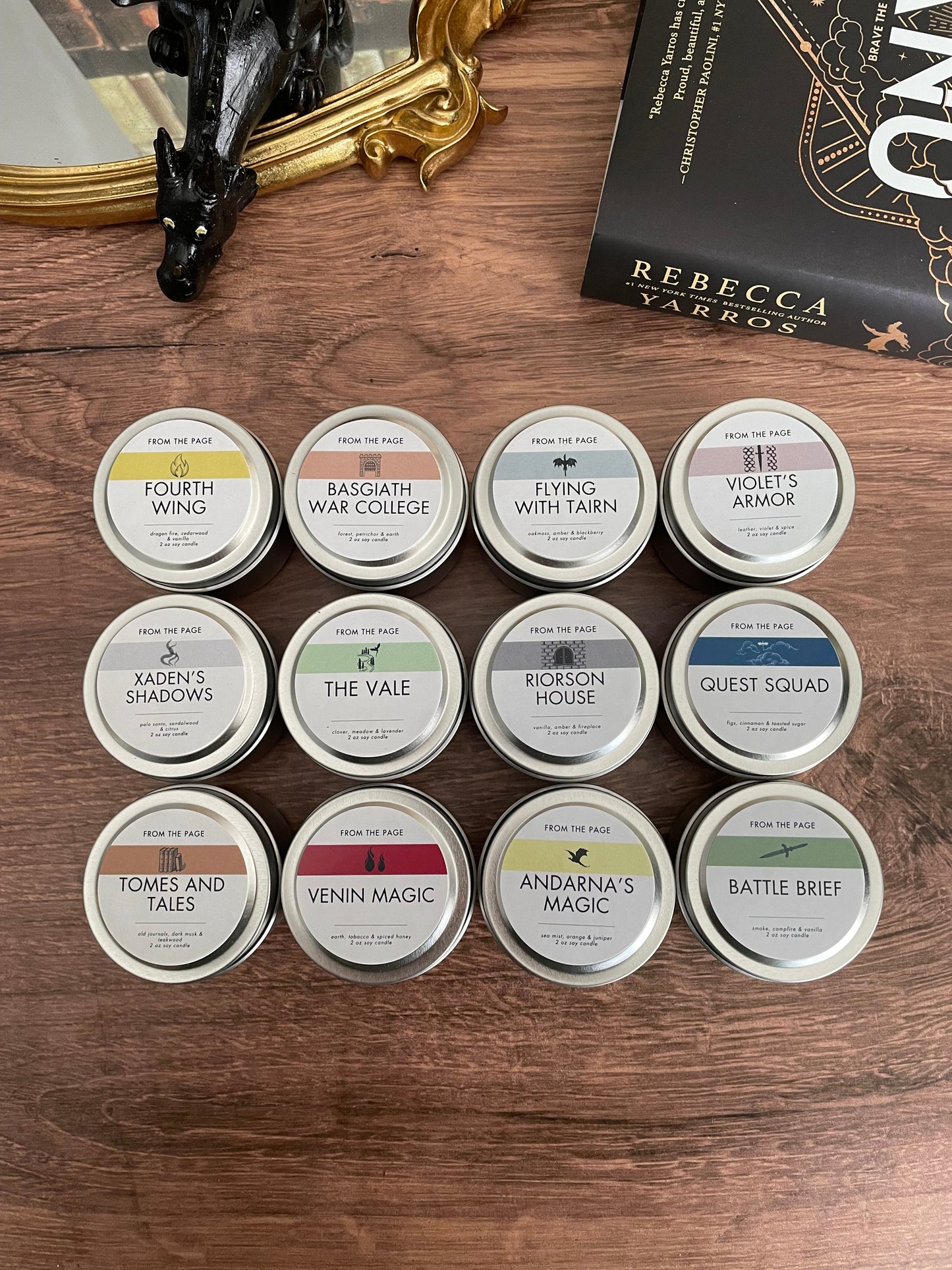 Fourth Wing Sampler Pack - Pick 4 mini candles