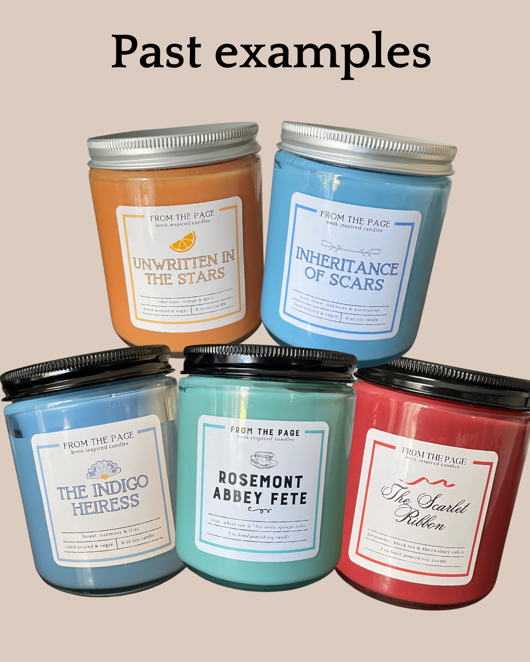 Indie Authors - Bulk Candles - 8 oz jars