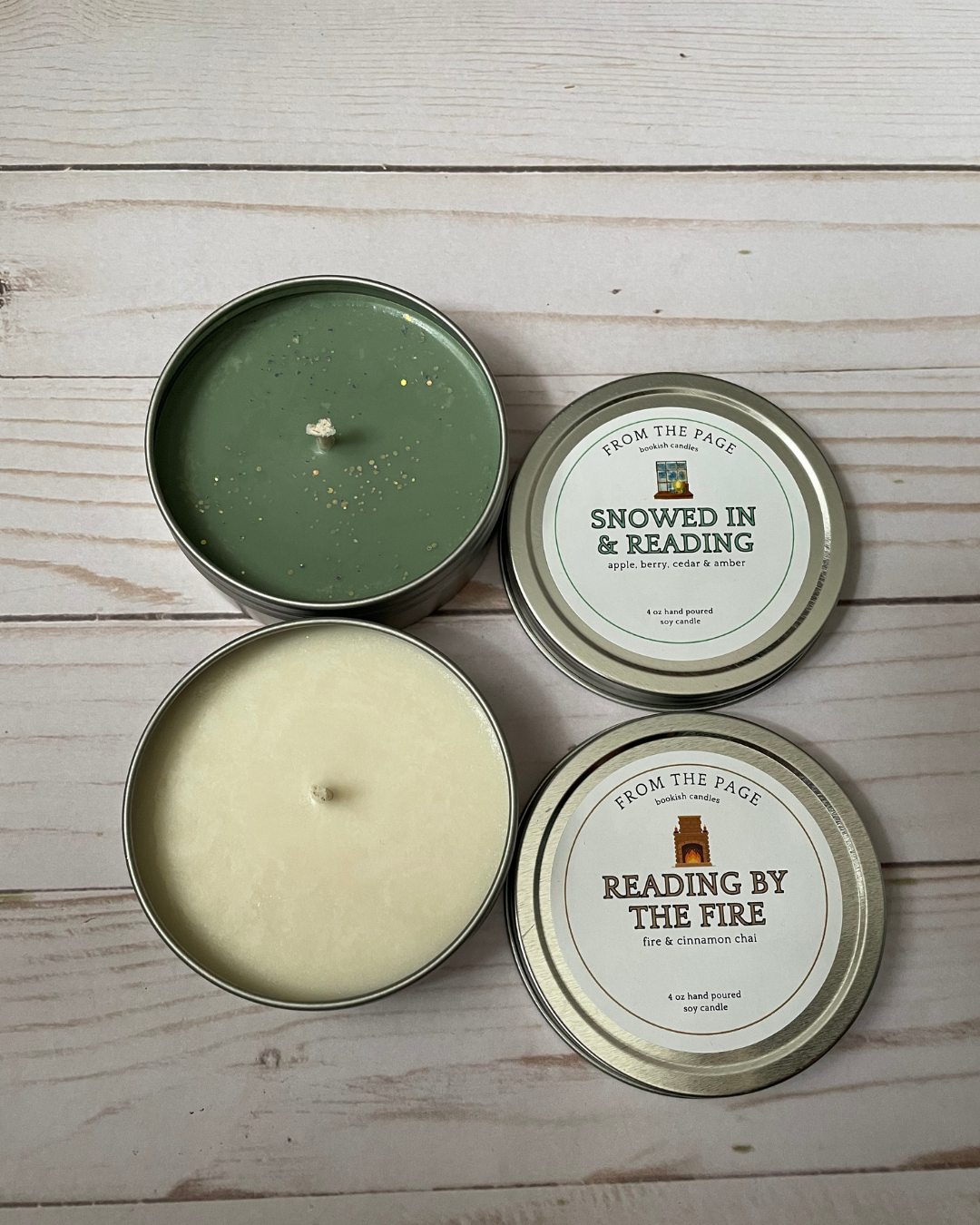 Indie Authors - Bulk Candles - 4 oz flat tin