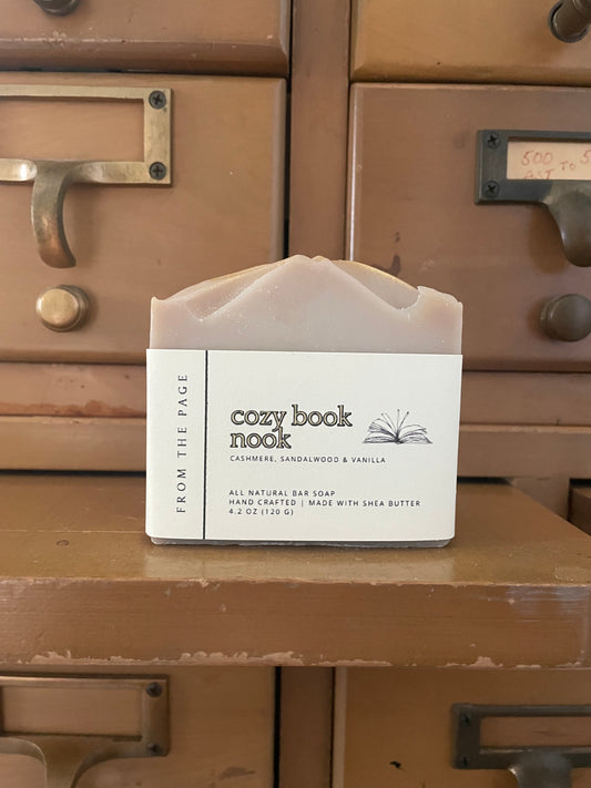 Cozy Book Nook Soap (cashmere, sandalwood, vanilla)