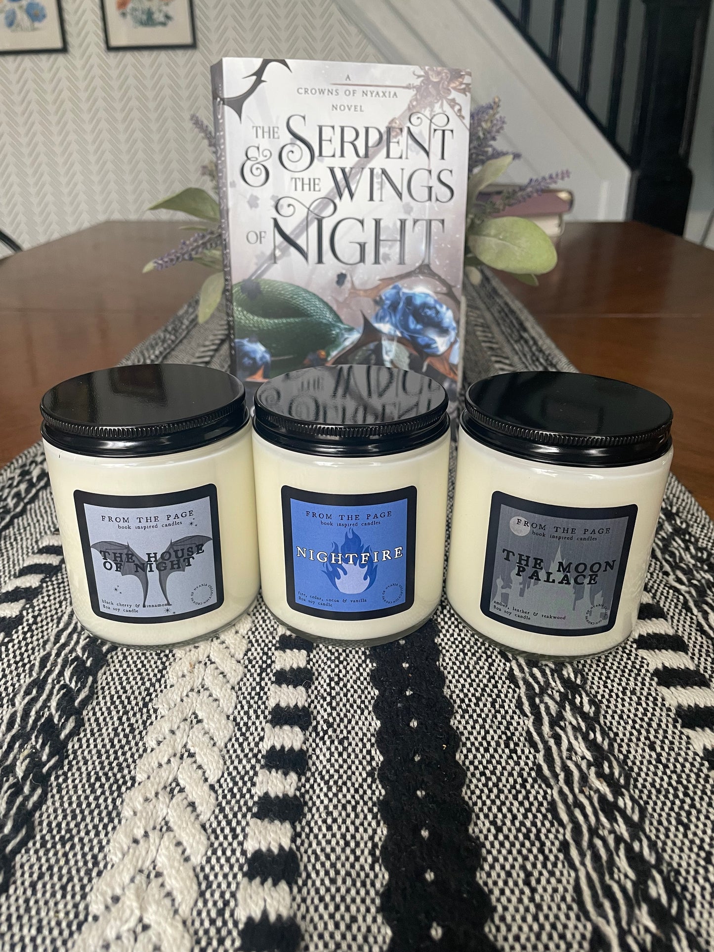 Nightfire (fire, cedar, cocoa, vanilla) | Crowns of Nyaxia Officially Licensed Candles