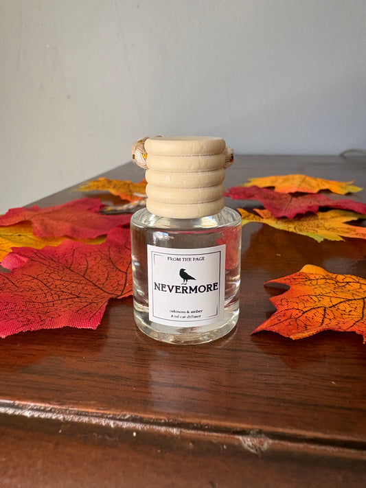 Nevermore Car Diffuser (oakmoss & amber)