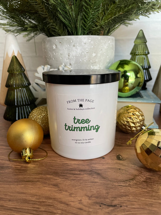 Tree Trimming | 10 oz candle (evergreen, fir & amber)