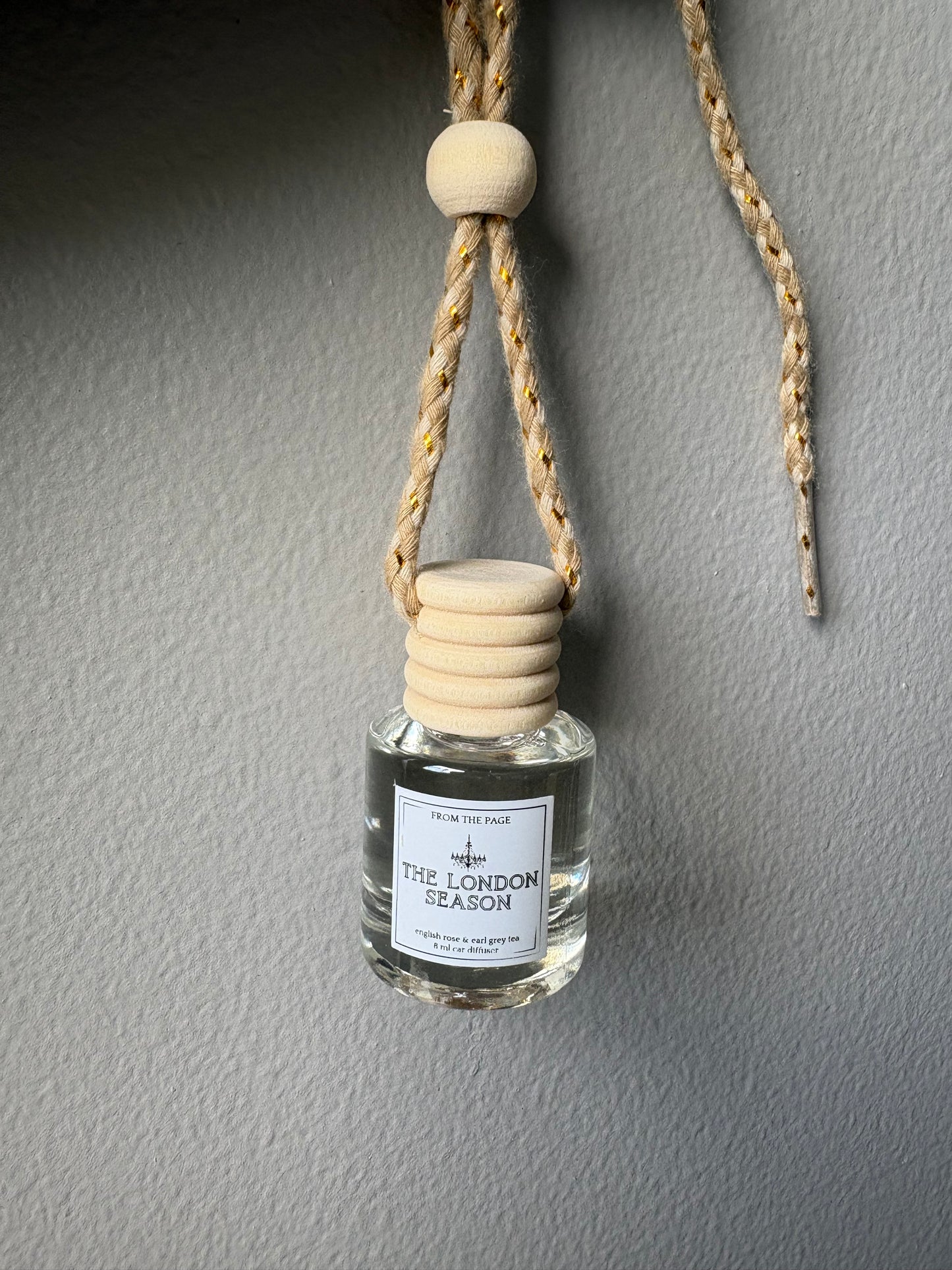 London Season Car Diffuser (English rose, Earl grey tea)