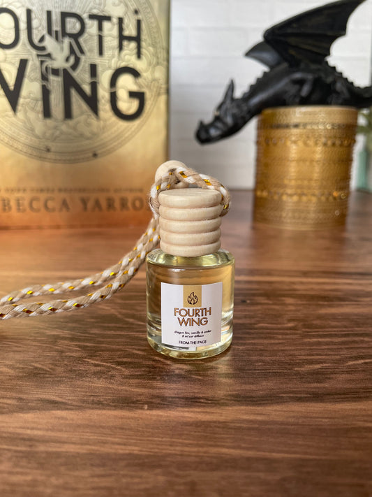 Fourth Wing Car Diffuser (dragon fire, vanilla, cedar)