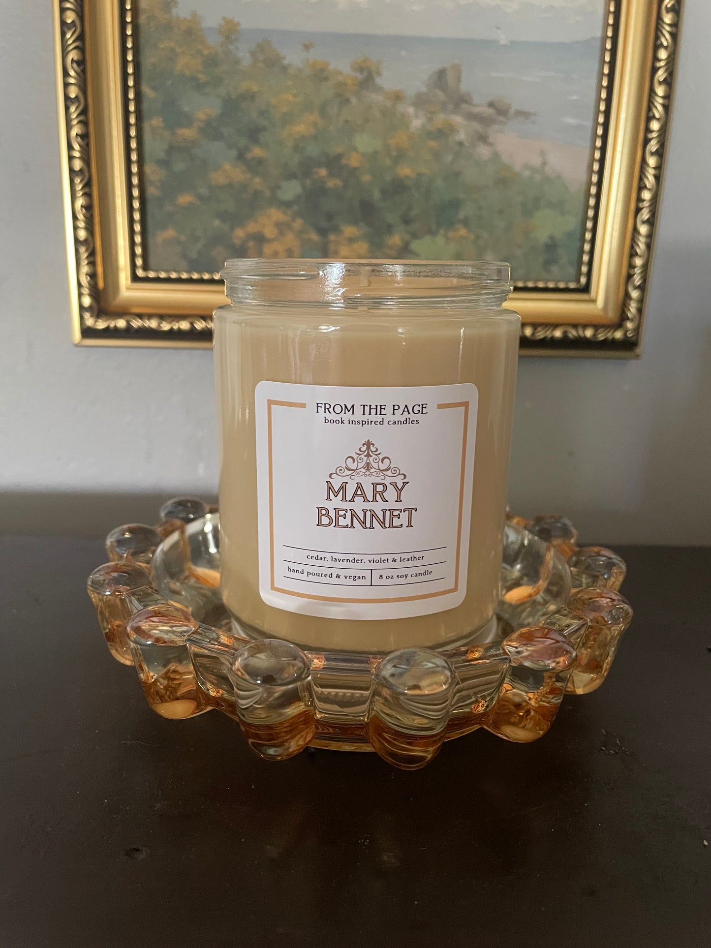 Mary Bennet - Candle of the Month (cedar, lavender, violet & leather)