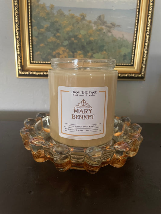 Mary Bennet - Candle of the Month (cedar, lavender, violet & leather)
