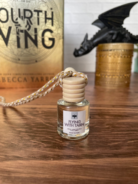 Flying With Tairn Car Diffuser (oakmoss, amber, blackberry)