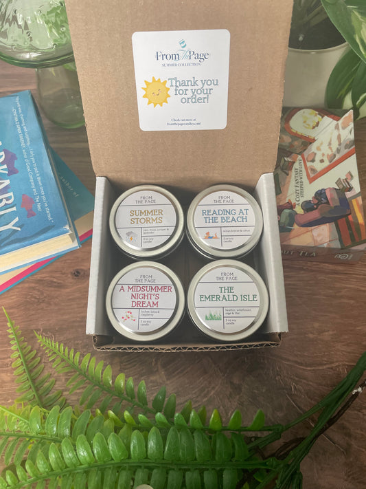 Summer Sampler Pack | Four 2 oz mini candles of Summer