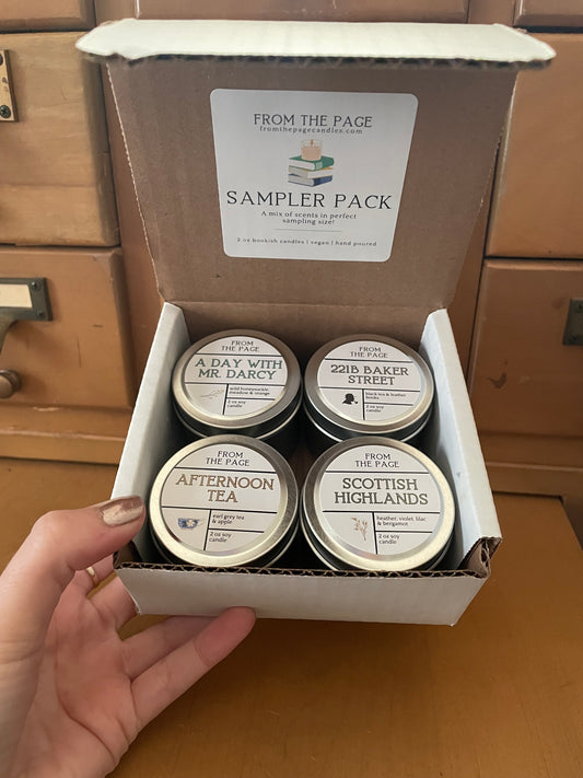 Sampler Pack - Pick 4 two oz candles | mini candle tester