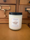 Library Card - Candle of the Month (aged pages, leather, violet & plum)