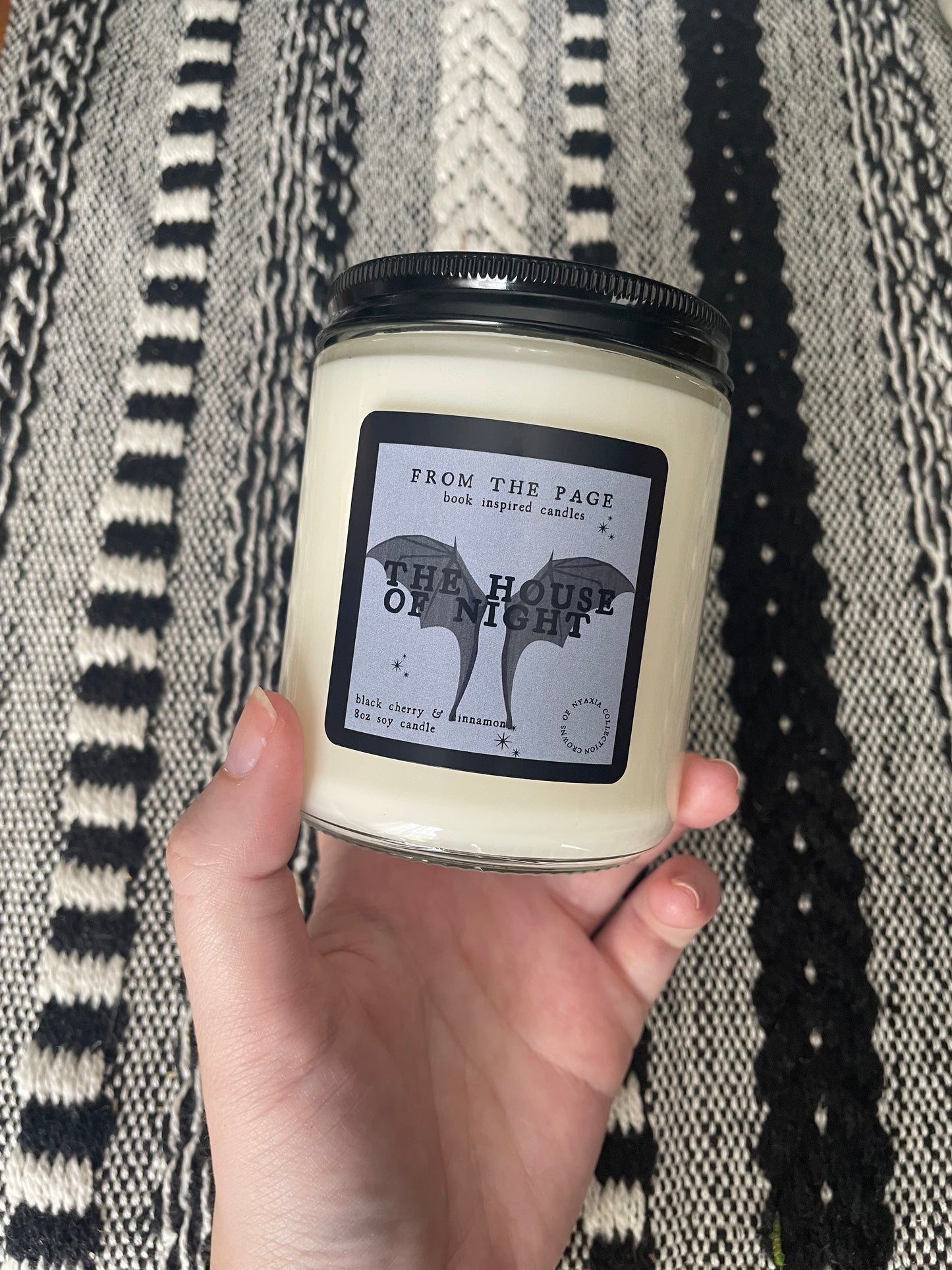 The House of Night (black cherry & cinnamon) | Crowns of Nyaxia Officially Licensed Candles