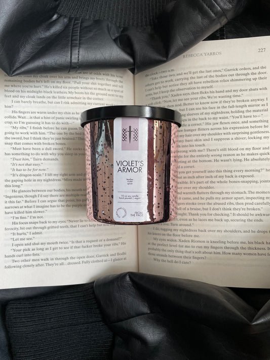 Violet's Armor candle | Fourth Wing collection