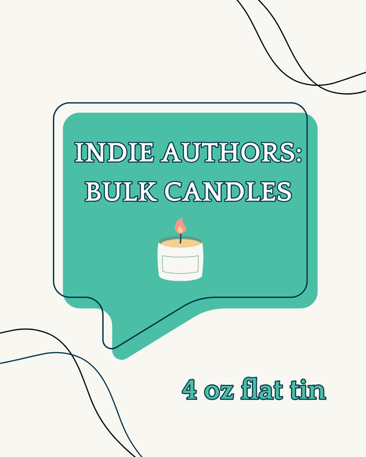 Indie Authors - Bulk Candles - 4 oz flat tin