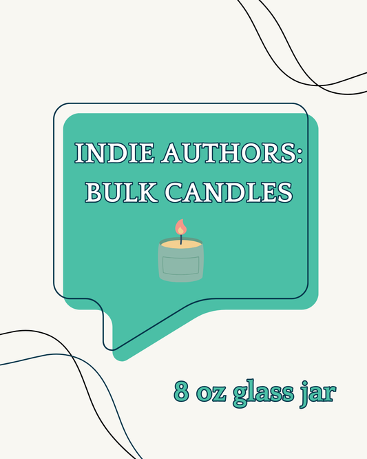 Indie Authors - Bulk Candles - 8 oz jars