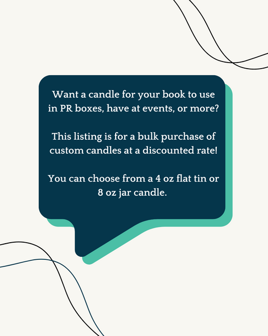 Indie Authors - Bulk Candles - 4 oz flat tin