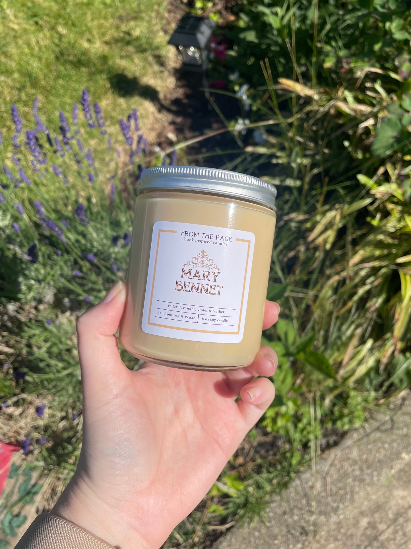 Mary Bennet - Candle of the Month (cedar, lavender, violet & leather)