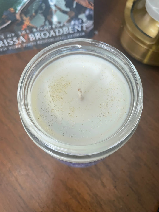 Nightfire (fire, cedar, cocoa, vanilla) | Crowns of Nyaxia Officially Licensed Candles