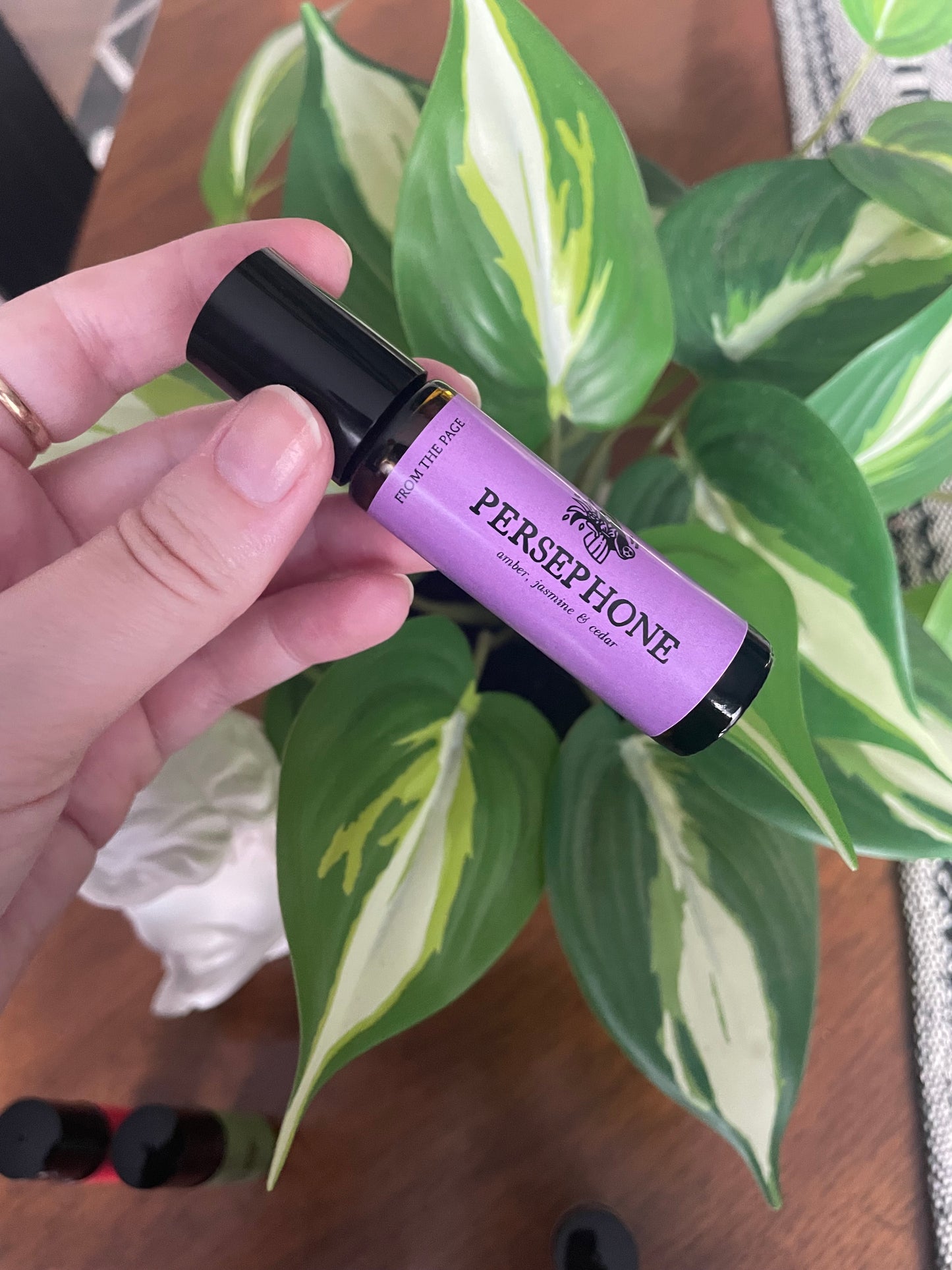 Persephone Roll-on perfume (amber, jasmine & cedar)