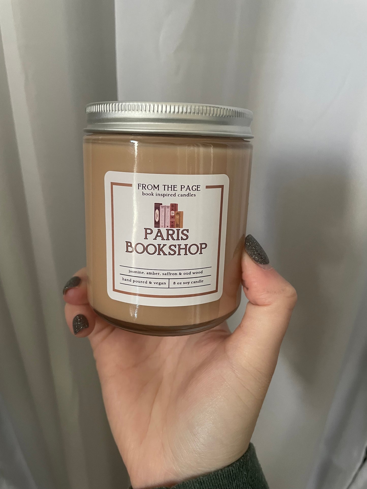Paris Bookshop- Candle of the Month (jasmine, amber, saffron & oud)