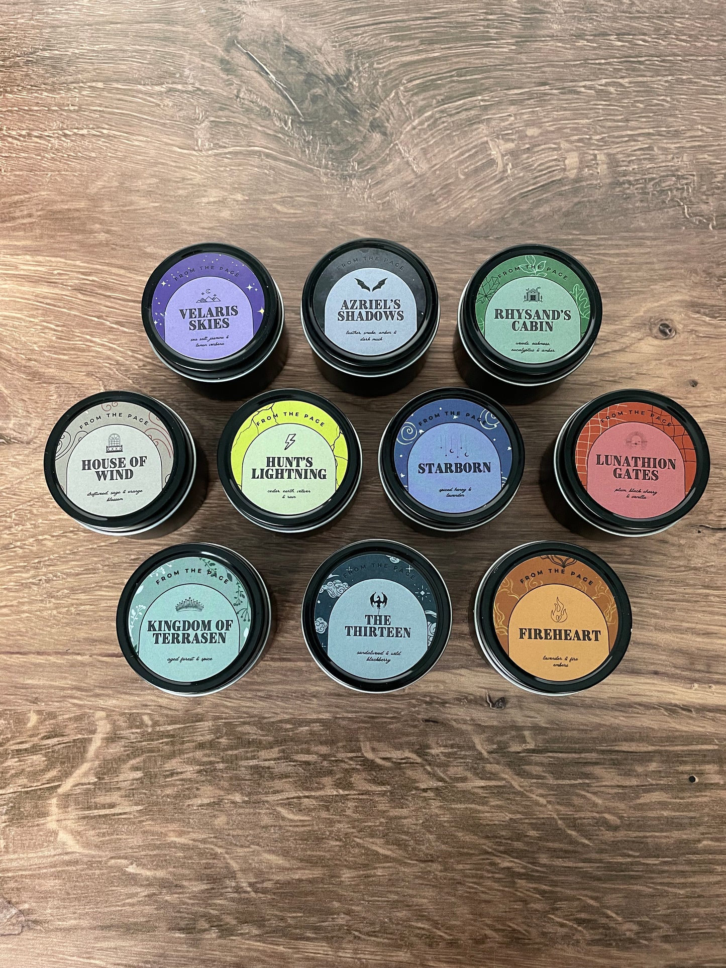 Sarah J. Maas Sampler Pack - Pick 4 mini candles