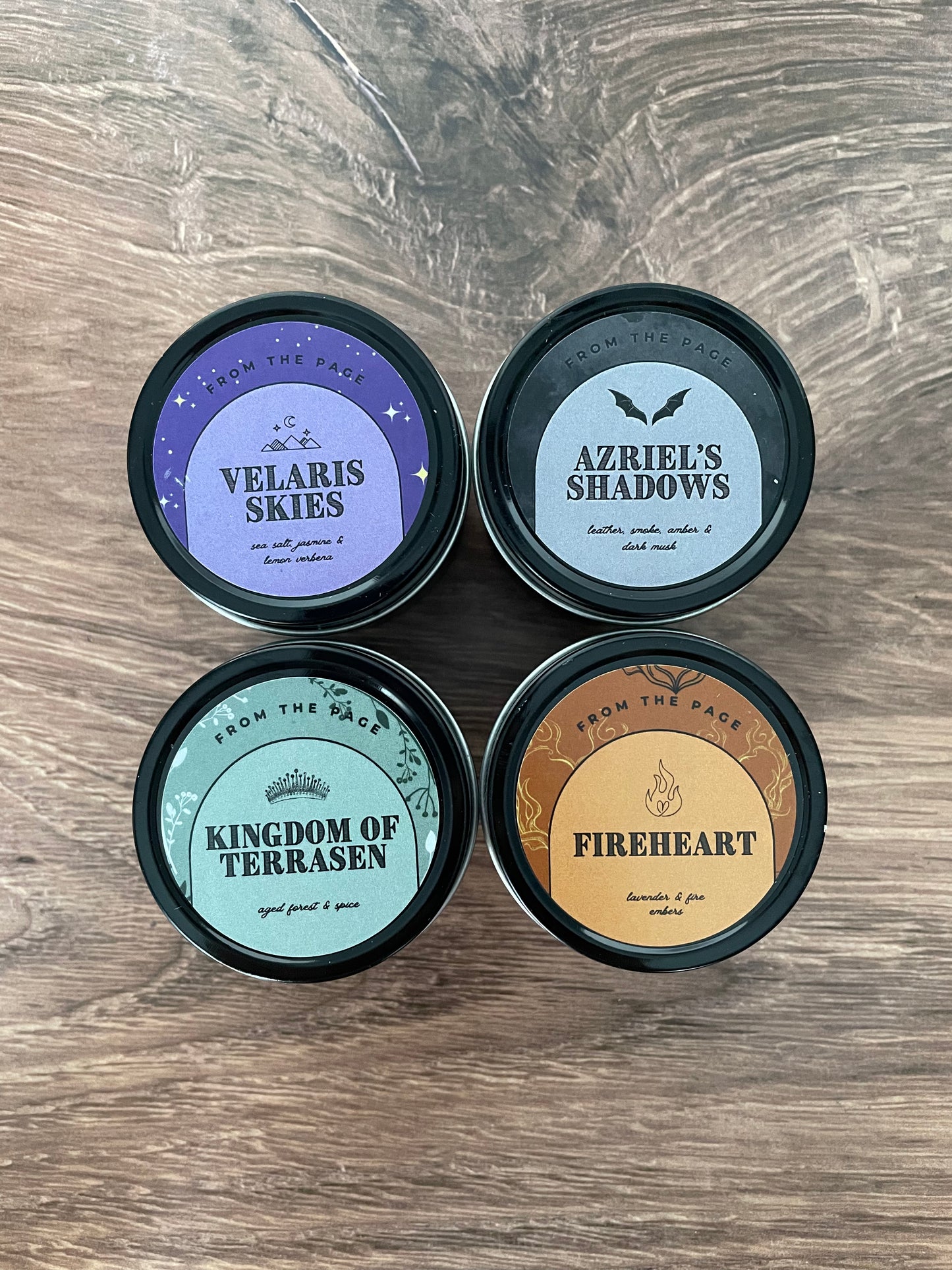 Sarah J. Maas Sampler Pack - Pick 4 mini candles