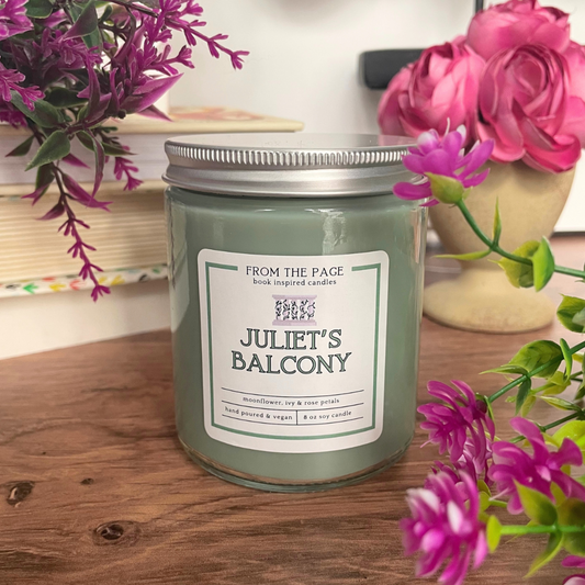 Juliet's Balcony (moonflower, ivy & rose)