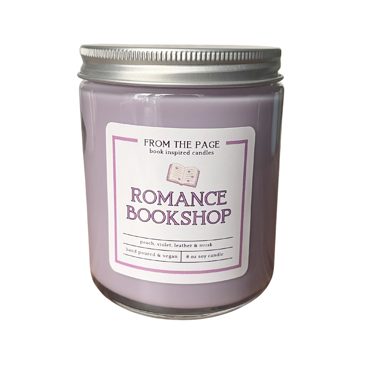 Romance Bookshop (peach, violet, leather, musk)